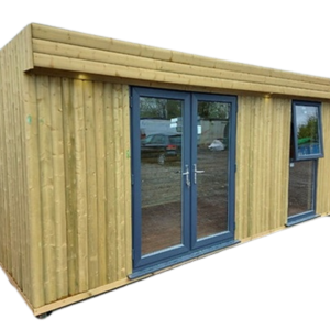 Container-Modul mit Verkleidung